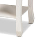 Gabrielle Traditional French Country Provincial White-Finished 2-Drawer Wood Nightstand FredCo
