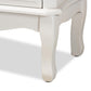 Gabrielle Traditional French Country Provincial White-Finished 3-Drawer Wood Storage Cabinet FredCo