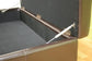 Gallo Dark Brown Leather Storage Ottoman FredCo