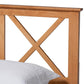 Galvin Modern and Contemporary Brown Finished Wood Full Size Platform Bed FredCo