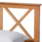 Galvin Modern and Contemporary Brown Finished Wood Queen Size Platform Bed FredCo