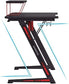 Gaming Desk with Monitor Stand and Hooks FredCo