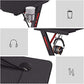 Gaming Desk with Monitor Stand and Hooks FredCo