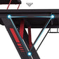 Gaming Desk with Monitor Stand and Hooks FredCo