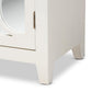 Garcelle Modern and Contemporary White Finished Wood and Mirrored Glass 2-Door Sideboard FredCo