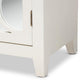 Garcelle Modern and Contemporary White Finished Wood and Mirrored Glass 2-Door Sideboard FredCo