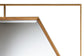 Gates Modern Glam and Luxe Antique Goldleaf Metal Accent Wall Mirror FredCo