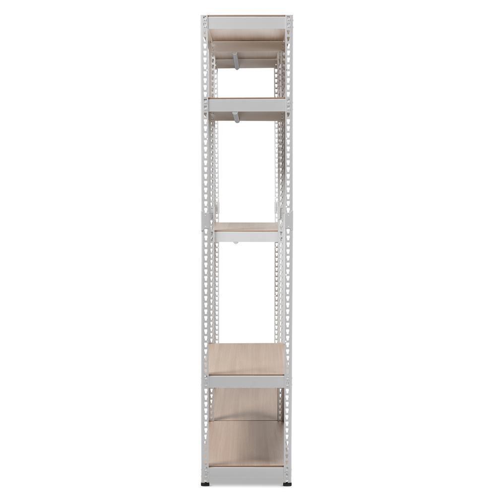 Gavin White Metal 7-Shelf Closet Storage Racking Organizer FredCo