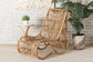 Genera Modern Bohemian Natural Rattan Lounge Chair FredCo