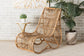 Genera Modern Bohemian Natural Rattan Lounge Chair FredCo