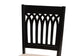 Genesis Modern Beige Fabric and Dark Brown Finished Wood 2-Piece Dining Chair Set FredCo