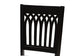 Genesis Modern Grey Fabric and Dark Brown Finished Wood 2-Piece Dining Chair Set FredCo