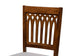 Genesis Modern Grey Fabric and Walnut Brown Finished Wood 2-Piece Dining Chair Set FredCo