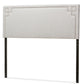 Geneva Modern and Contemporary Greyish Beige Fabric Upholstered Full Size Headboard FredCo