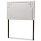 Geneva Modern and Contemporary Greyish Beige Fabric Upholstered Twin Size Headboard FredCo