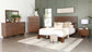 Genevieve 5-piece Eastern King Platform Bedroom Set Dark Brown Coaster FredCo