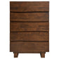 Genevieve 5-piece Eastern King Platform Bedroom Set Dark Brown Coaster FredCo