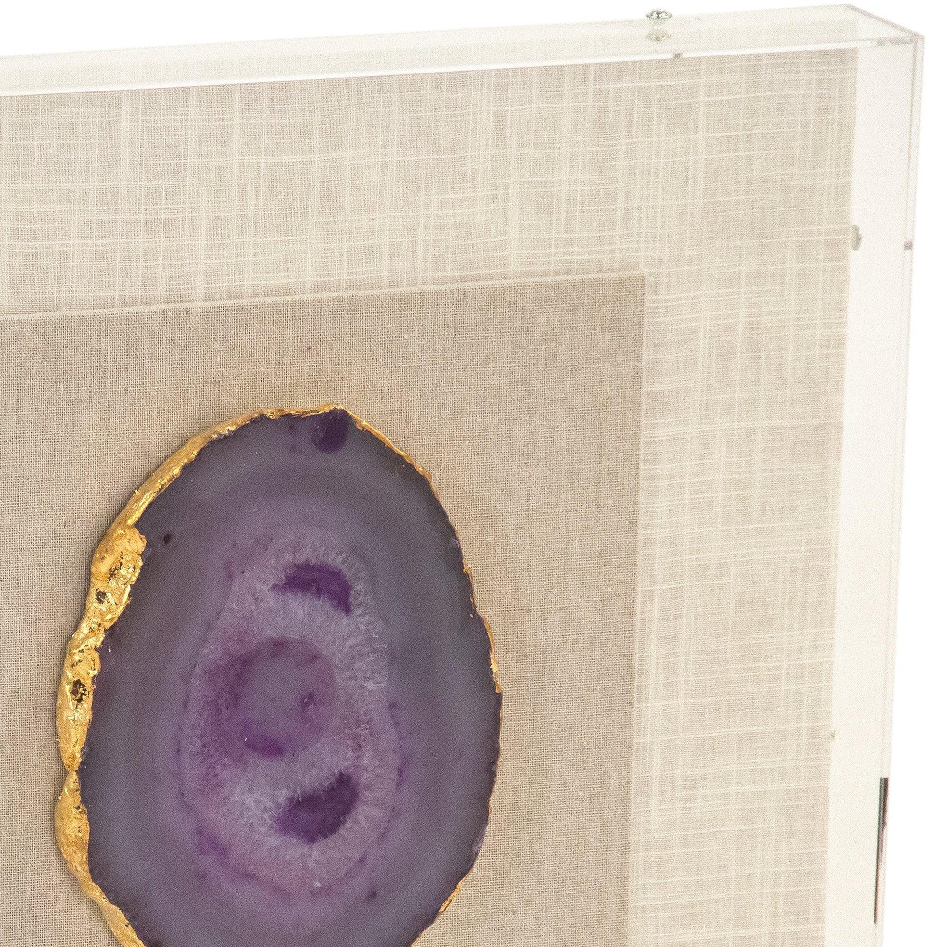 Geode Acrylic Framed Wall Art ZEN40063B FredCo