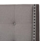 Georgette Modern and Contemporary Light Grey Fabric Upholstered Queen Size Bed FredCo