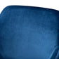 Germaine Glam and Luxe Navy Blue Velvet Fabric Upholstered Gold Finished 2-Piece Metal Dining Chair Set FredCo