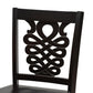 Gervais Modern and Contemporary Transitional Dark Brown Finished Wood 2-Piece Counter Stool Set FredCo