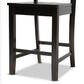 Gervais Modern and Contemporary Transitional Dark Brown Finished Wood 2-Piece Counter Stool Set FredCo