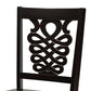 Gervais Modern and Contemporary Transitional Dark Brown Finished Wood 2-Piece Dining Chair Set FredCo