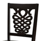 Gervais Modern and Contemporary Transitional Dark Brown Finished Wood 2-Piece Dining Chair Set FredCo