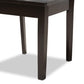 Gervais Modern and Contemporary Transitional Dark Brown Finished Wood 2-Piece Dining Chair Set FredCo