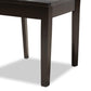 Gervais Modern and Contemporary Transitional Dark Brown Finished Wood 2-Piece Dining Chair Set FredCo