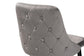 Giada Contemporary Glam and Luxe Grey Velvet Fabric and Dark Brown Finished Wood 2-Piece Bar Stool Set FredCo