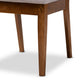 Gideon Modern and Contemporary Grey Fabric Upholstered and Walnut Brown Finished Wood 2-Piece Dining Chair Set FredCo