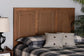 Giordano Classic and Traditional Ash Walnut Finished Wood Full Size Headboard FredCo
