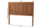 Giordano Classic and Traditional Ash Walnut Finished Wood Full Size Headboard FredCo