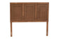 Giordano Classic and Traditional Ash Walnut Finished Wood King Size Headboard FredCo