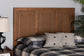 Giordano Classic and Traditional Ash Walnut Finished Wood King Size Headboard FredCo
