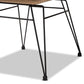 Giorgia Modern and Contemporary Beige Fabric Upholstered and Brown Synthetic Rattan 3-Piece Patio Set FredCo