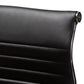 Giorgio Modern and Contemporary Black Faux Leather Upholstered Chrome-Finished Steel Counter Stools Set of 2 FredCo