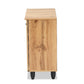 Gisela Modern and Contemporary Oak Brown Finished Wood 2-Door Shoe Storage Cabinet FredCo