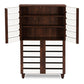 Gisela Oak and White 2-tone Shoe Cabinet With 4 Door FredCo