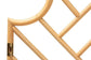 Giza Modern Bohemian Natural Brown Rattan Queen Size Wall-mount Headboard FredCo