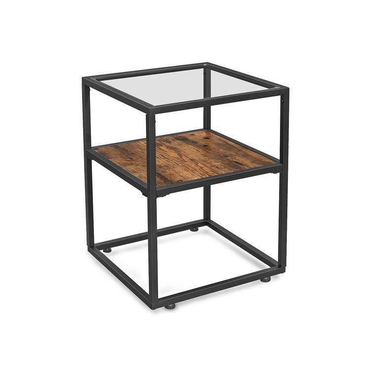 Glass Tabletop Side Table FredCo