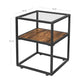 Glass Tabletop Side Table FredCo