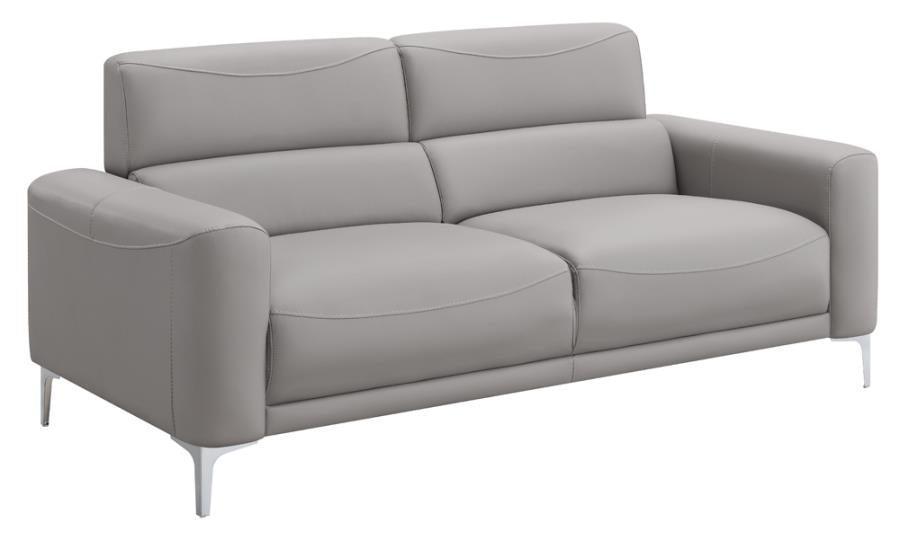Glenmark 3-piece Track Arm Living Room Set Taupe 509731-S3 Coaster FredCo