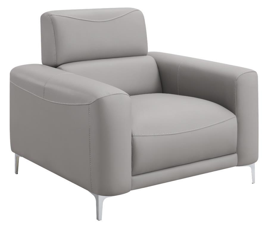 Glenmark 3-piece Track Arm Living Room Set Taupe 509731-S3 Coaster FredCo