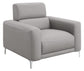 Glenmark 3-piece Track Arm Living Room Set Taupe 509731-S3 Coaster FredCo