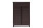 Glidden Dark Brown Wood Modern Shoe Cabinet (Tall) FredCo