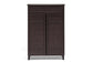 Glidden Dark Brown Wood Modern Shoe Cabinet (Tall) FredCo