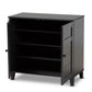 Glidden Modern and Contemporary Dark Grey Finished 4-Shelf Wood Shoe Storage Cabinet FredCo