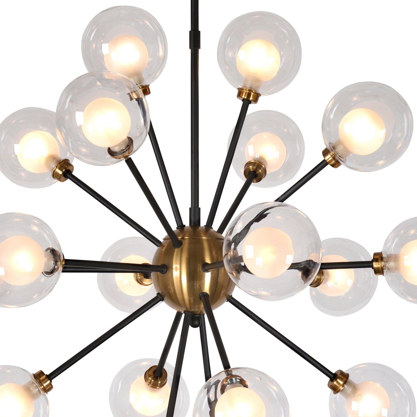Globe Burst Pendant Light Large ZD7584-18BR-MB FredCo